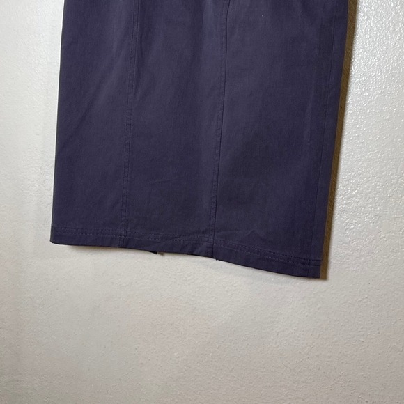 New BARAMI Skirt Women 8 Grey Pencil Elastic Waist Knee Length Minimalist Office - Picture 3 of 10